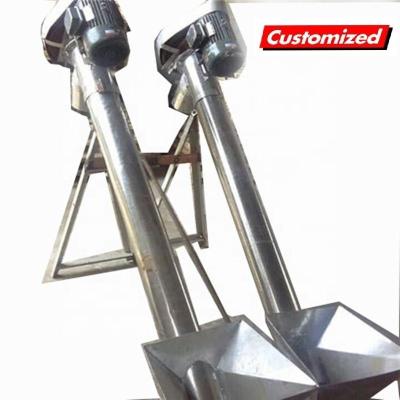 Conveyor de elevação de parafuso inclinado tubular personalizado para o sistema de transportador OEM