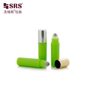 RPA-2ml Opaque Green Custom Color Plastic Bottle With Aluminum Screw Cap Logo