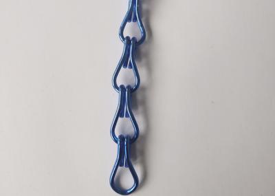 da tela de alumínio da mosca da porta da corrente de 2.0mm gancho dobro anodizado azul