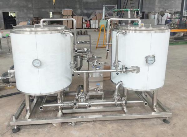 Equipamento de cervejaria de 200 l 300 l 2 recipientes Cervejaria de cervejaria espessura armazenada fora de 2 mm
