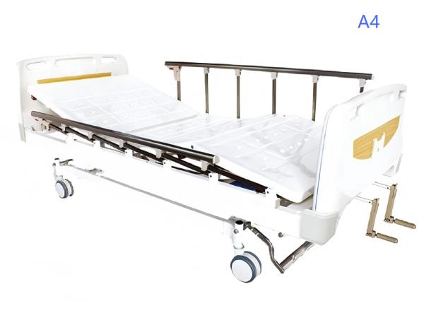 Dual-Layer Manual Nursing Bed with Manual Crank Adjustments and Hardness Options for Hospitals and Care Facilities
