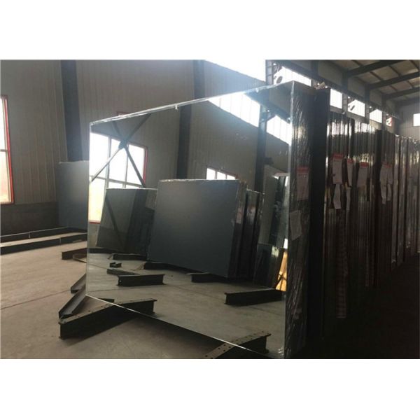 Big Size Aluminum Mirror Glass Sheets 3mm 4mm 5mm 6mm Thickness With Flat Edge