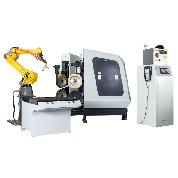 Automatic Polishing Robotic System Brass Faucet Valve Casting Buffing Polishing Machine