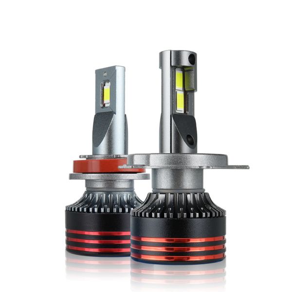 M8 Pro H4 LED Headlight High Power Dual Beam Copper Cooling Spotlight IP68 Universal Fit