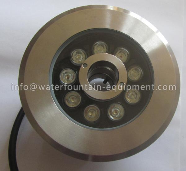 18W LED Submersible Lights Central Hole , Submersible Pond Light Stainless Steel