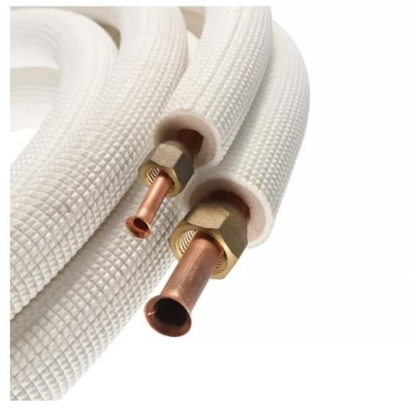 Pancake AC Spare Part Air Conditioner Insulated Copper Tube 1/2'' 3.5m