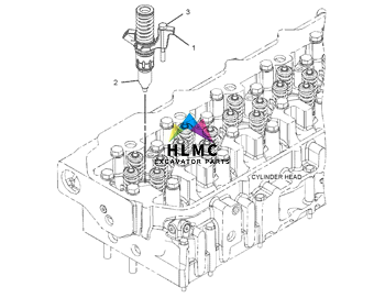 3594080 359-4080 20R1299 Excavator Spare Parts  Diesel Engine C13 Fuel Injecto R E349E