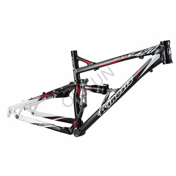 Aluminum XC Full Suspension Bike Frame 26er Freeride / Downhill Riding Style
