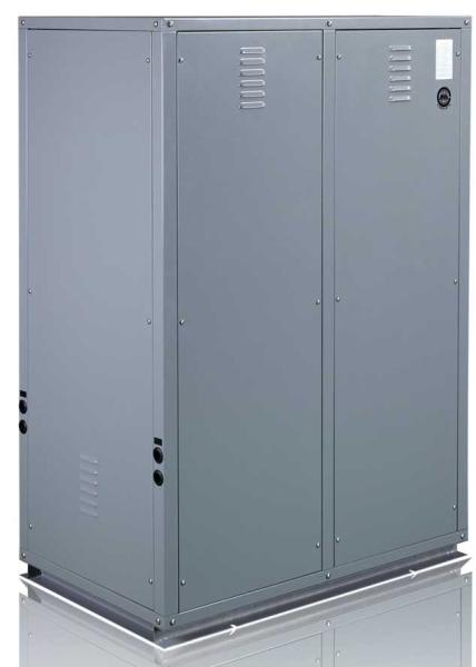 water to water heat pump for heating/cooling and hot water solution