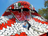Corrediça de água dupla da cobra do canal do anúncio publicitário 15m da corrediça do parque da água da fibra de vidro