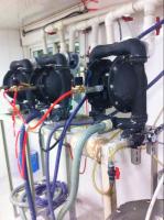 doubles articles sanitaires en céramique pneumatiques de pompe à diaphragme 43.1lb