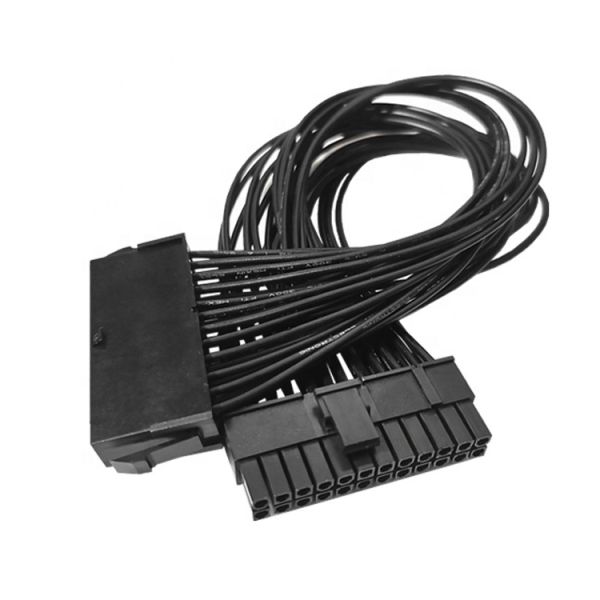 Male to Female PSU 24pin ATX Power Supply Extension Cable for Computer Motherboard