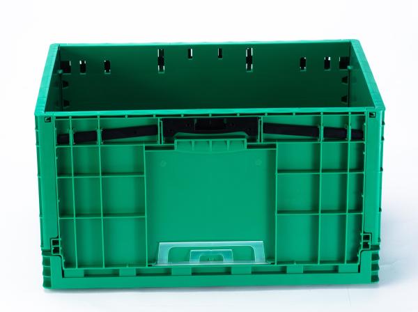600*400*230mm Stackable Folding Container Collapsible Storage Box with Double Doors