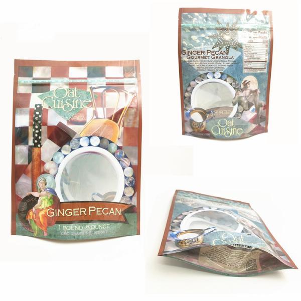 20x13.9cm Stand Up Plastic Pouch Packaging Glossy Surface