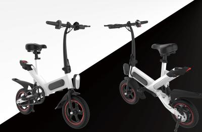 Lithium Electric Folding Commuter Bike , Ultra Light Compact Fold Up Bicycle