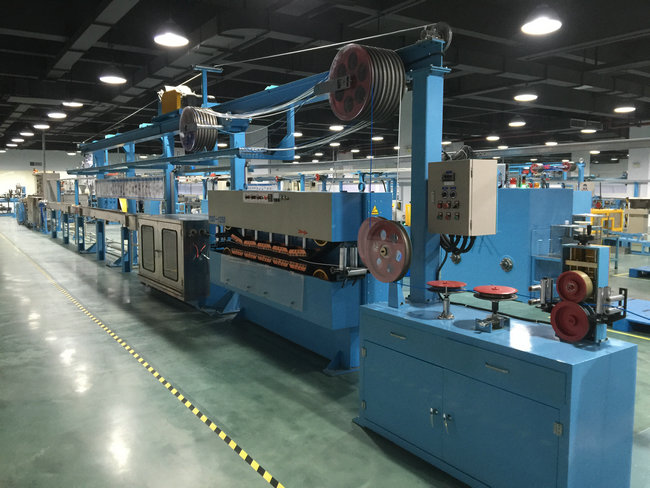 Fuchuan Electrical Wire PU Extrusion Line Tension Pay Off 90mm Screw Dia