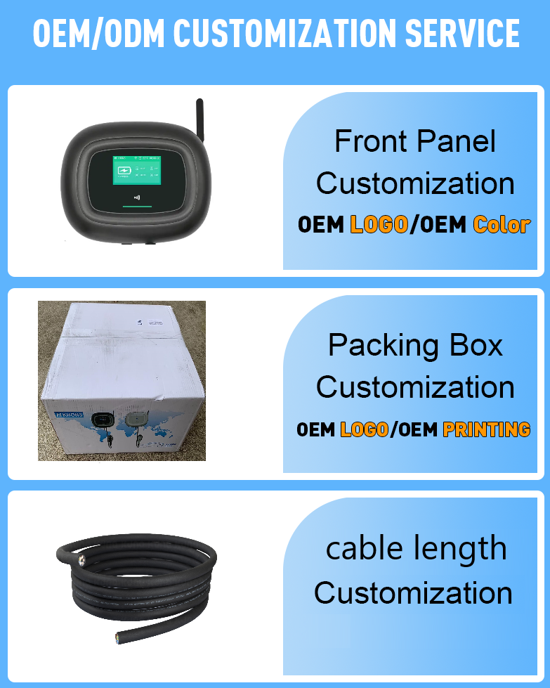 зарядные станции электрического автомобиля Ev заряжателя электрического автомобиля 7.62M Tpye1 Wallbox