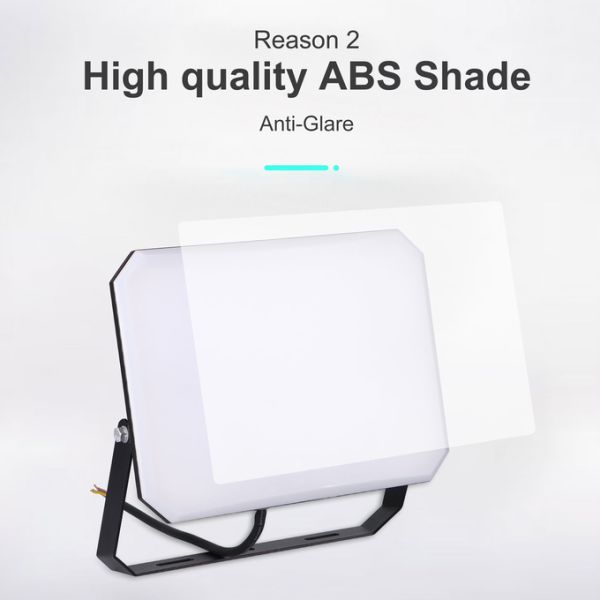 Ángulo de haz al aire libre del grado de las luces de inundación del cable largo lleno LED del vatiaje 120° 2700-6500K IP65