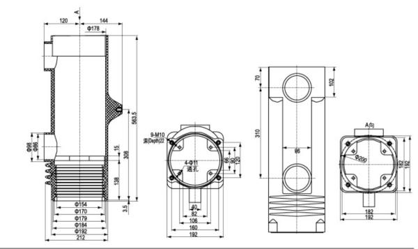 Aislador de resina epoxi de 11 kV con interruptor de vacío de 3150A