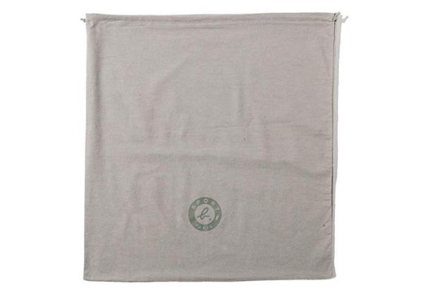 Grey Printed Portable Velvet Drawstring Bags Non Woven ODM OEM Service