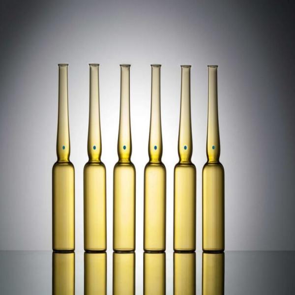 Customized Amber Glass Ampoule 20ml Glass Medication Ampoules For Injection Vials