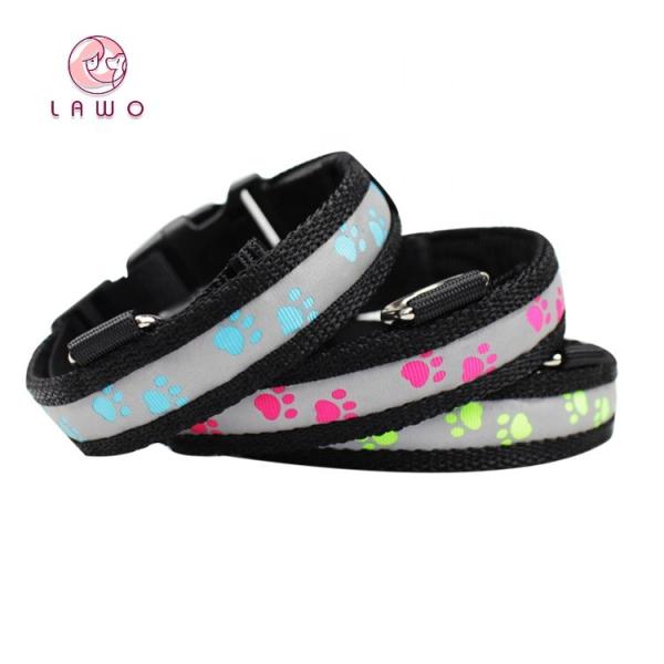 C903 Wholesale Abs Plastic Glowing Dog Collar Led USB Rechargeable Safety Collar