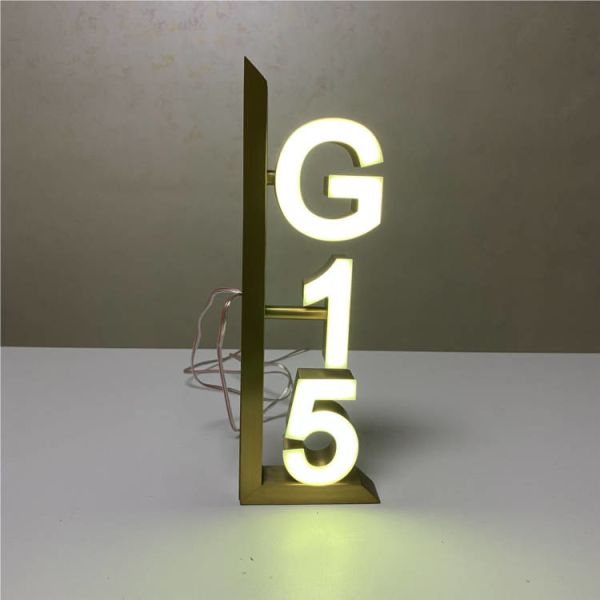 Знаки числа гостиничного номера ODM OEM привели номерной знак 12V двери дома