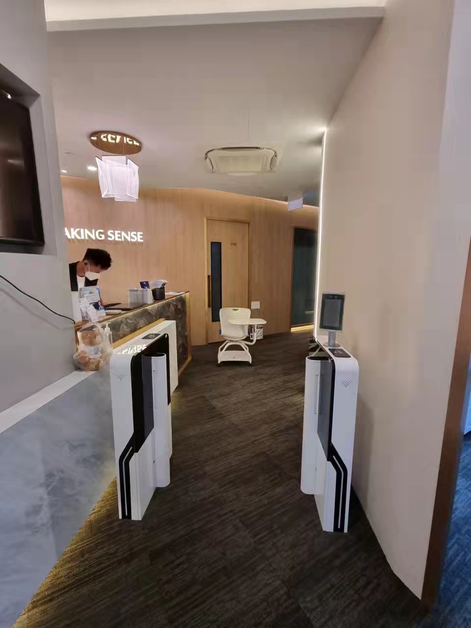 Компактный турникет ворот скорости управления доступом ворот RFID турникета качания верхнего сегмента ультра тонкий