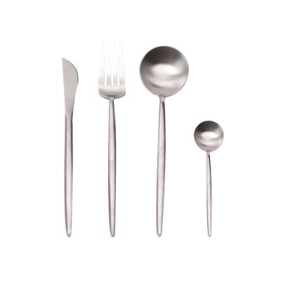 SGS 4 Piece Kitchen Flatware Sets 18/8 Stainless Steel Gold Plated Spoon And Fork