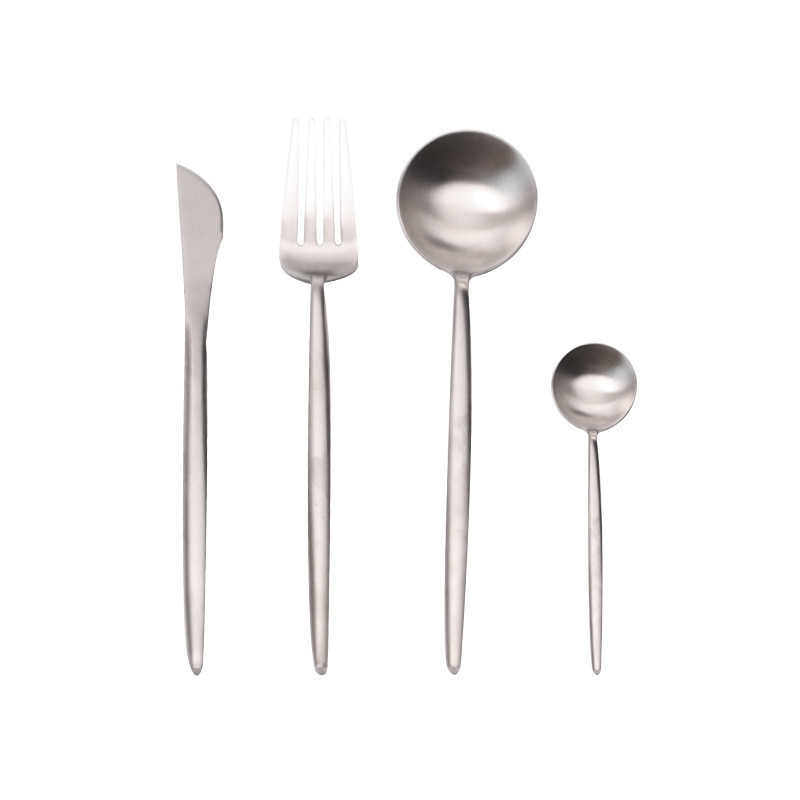 Flatware кухни 4 частей SGS устанавливает ложку 18/8 и вилку нержавеющей стали покрытые золотом