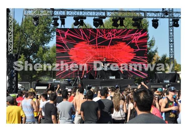 Aluminum Die-Casting LED Video Screen Rental 10 mm Hanging Type For Outdoor