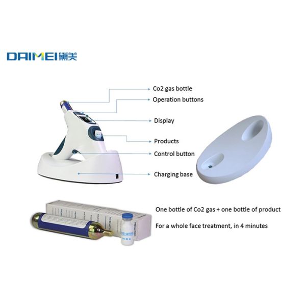 DMay Needle Free Mesotherapy Machine / CO2 Cooling Lift Gun For Meso Therapy Frozen Skin