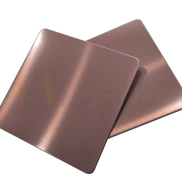 RUÍDO de aço inoxidável de Rose Gold da folha da linha fina de 1000x2000mm 201 304 316