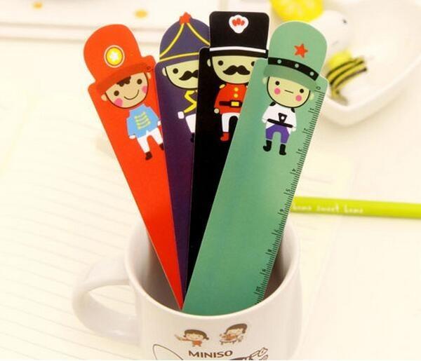 best promotion gifts DIY creative stationery Funny UK soldier shaped Personalized ruler school kids plastic ruler