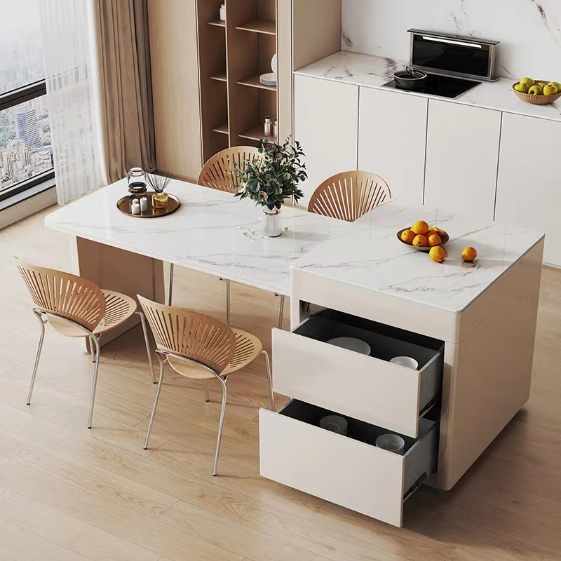 Rock Plate Hotel Restaurant Furniture Creative Dining Table Set