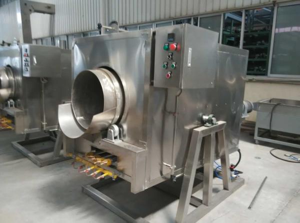 Sesame / Groundnut Roaster Machine 304 Stainless Steel Gas Or Electric Heating
