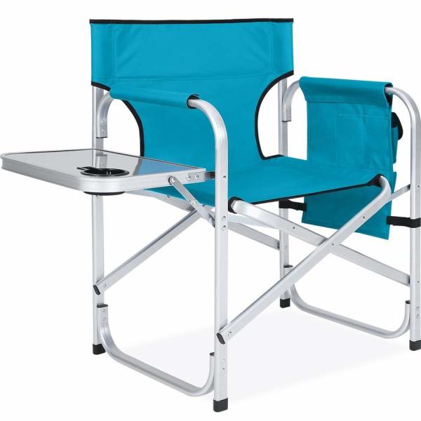Promotional Folding Lightweight Aluminum Dining Director Chair Adjustable Outdoor Foldable Metal Director Chairs