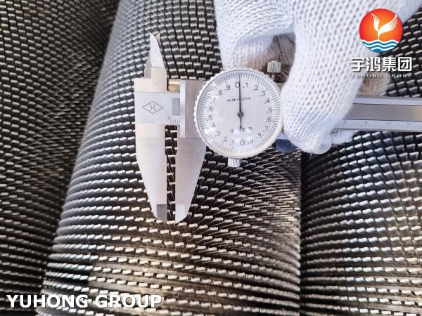 HF Welding Solid Fin Tubes ASTM A312 TP304H For Waste Heat Recovery Units
