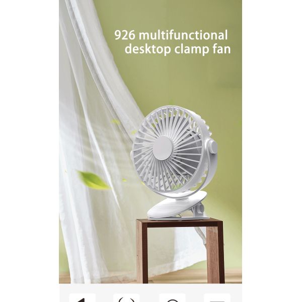 Custom Clip On Aroma Desktop Fan Adjustable Angle Quiet Operation For Home And Office