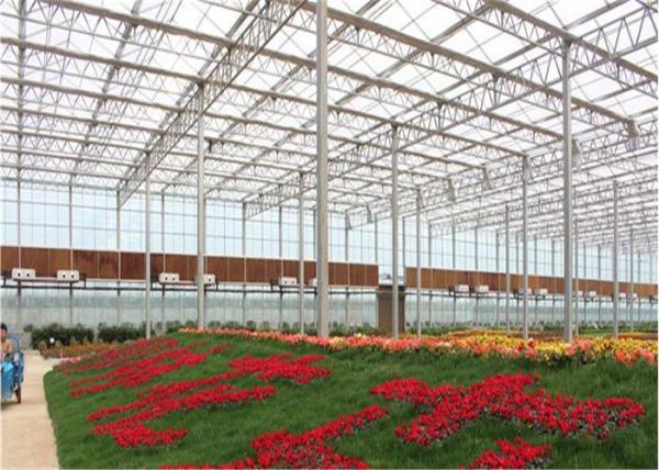 Stable Transmittance Garden Glass Greenhouse 6mm Polycarbonate Twin Wall Covering