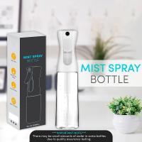 300ml Plastic White Smooth Cylindrical Bottle with white Spray For Empty trigger sprayer Bottle