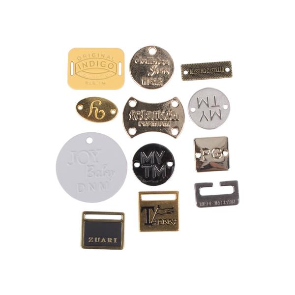 Personalized Metal Purse Handbag Tags Labels Washable Bold Thicken SGS
