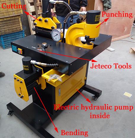 Portable hydraulic busbar processing machine HHM-200H hydraulic busbar machine for bending cutting and hole punching