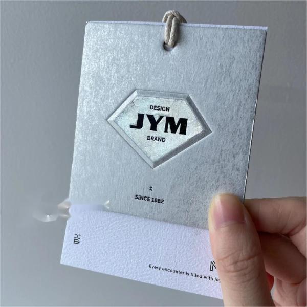 Cold Stamping Custom Gift Tags Paper Anti Counterfeit Labels Kraft Paper Hang Tags Printable