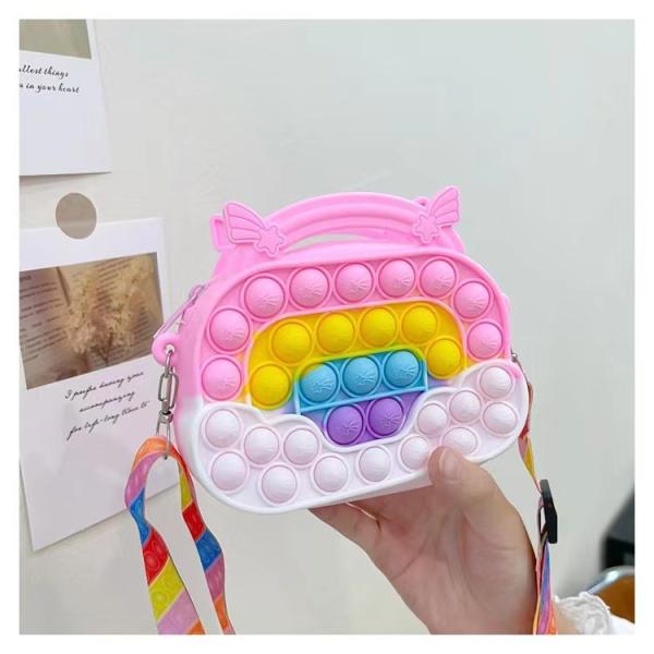 Saco de maquiagem de silicone leve e bonito Caixa de lápis para crianças