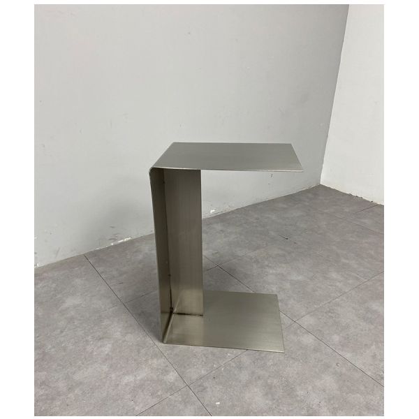 Stainless Steel C Type Couch Side Table Card Table Removable Desk Side Table