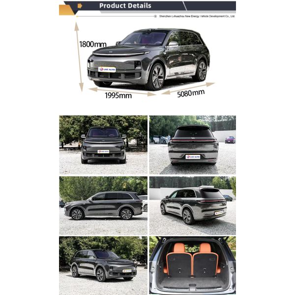 ABS-Equipped Li L8 6-Seat Large SUV Plug-in Hybrid Energy Vehicle for Household in 2024