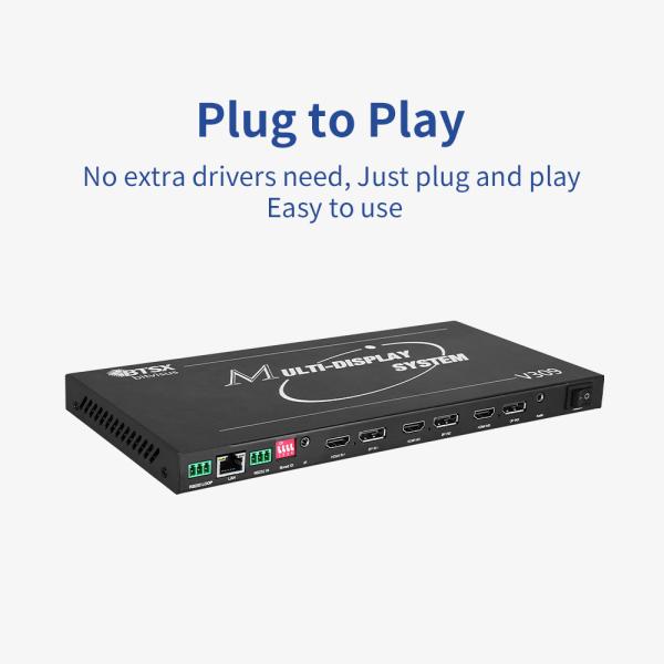 Bitvisus 8K Professional Video Wall Processor - 9 Outputs, Synchronized High-Definition Video Output BIT-MSE-8K-309HD