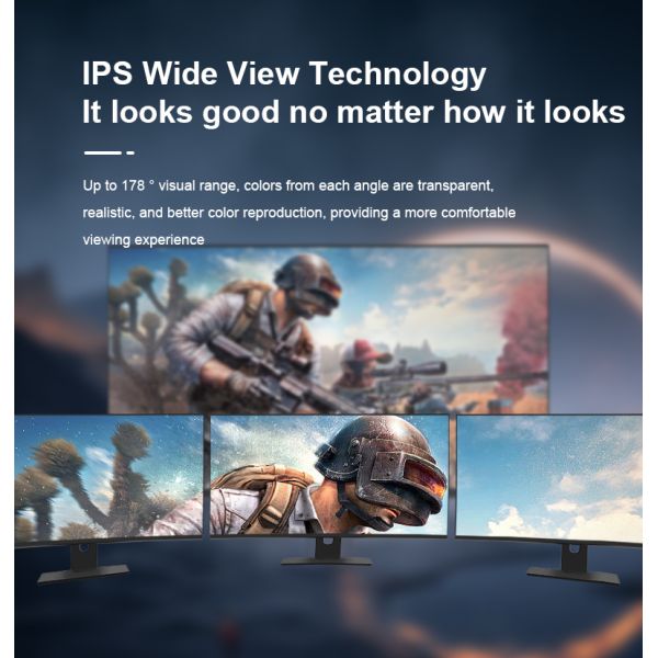 24 Inches LED Bezel Less IPS VA Computer Monitor 144Hz Fast Refresh With Fixed Bracket