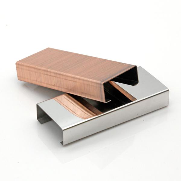 Offer free samples decorative trim stainless steel U channel for ceiling curved lines